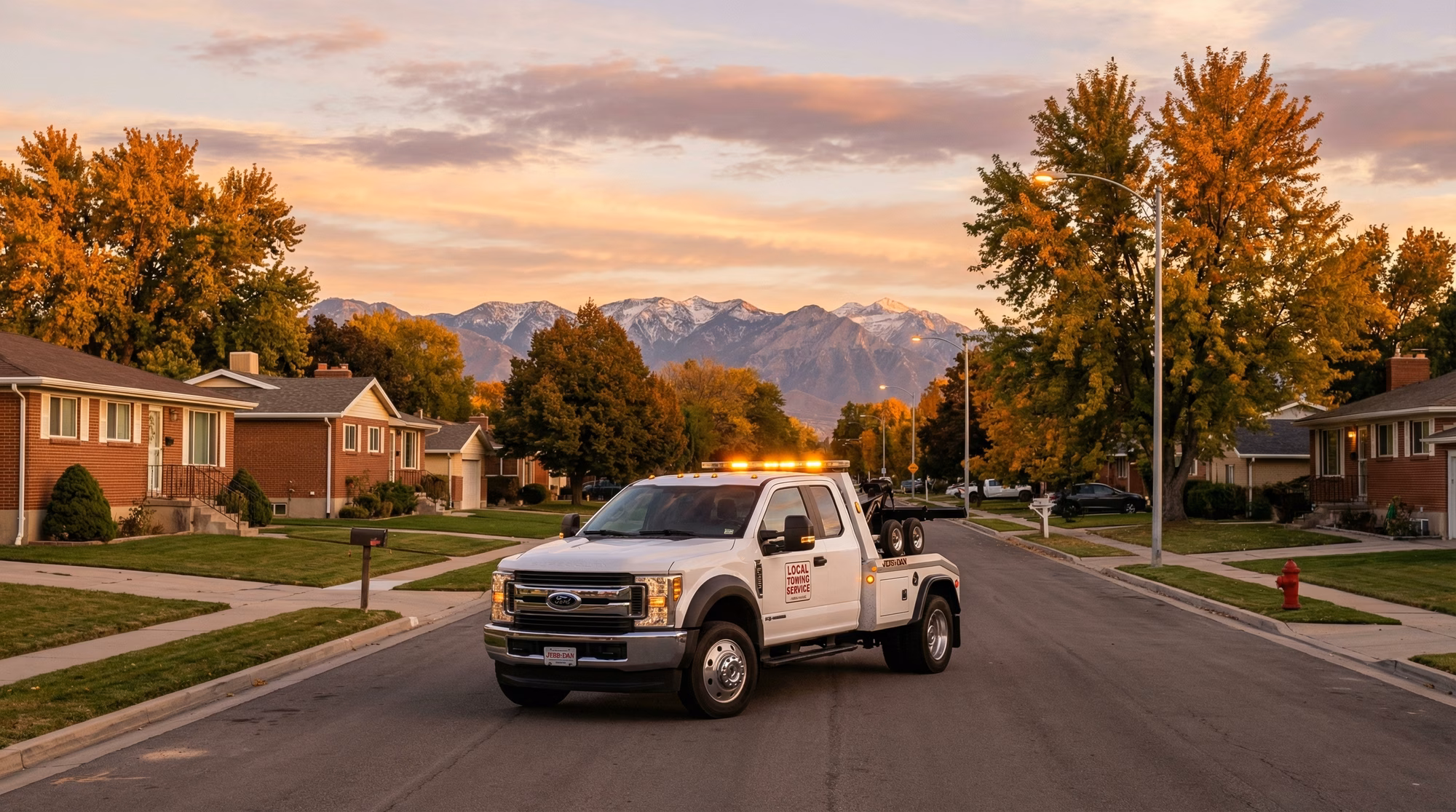 Tow truck responding to towing near me call in Taylorsville Utah
